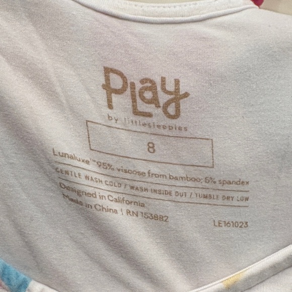 Little Sleepies Colorful Heart Patterned Kids Dress size 8 - Picture 5 of 5